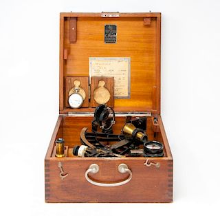 A Complete Yachting Sextant by C. Plath, Hamburg 1930s