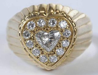 14kt. Gentleman's Diamond Ring