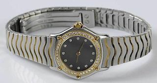 18kt. Diamond & Stainless Steel Ebel Watch