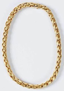 18kt. Woven Link Necklace