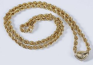 Gold Necklace & Pendant