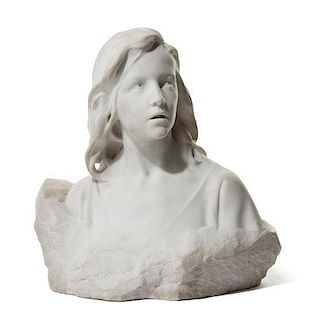 * A French Marble Bust, Height 19 inches.