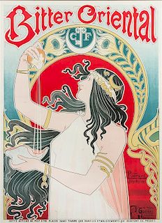 * Henri Privat-Livemont, (Belgian, 1861-1936), Bitter Oriental, 1897