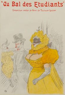 * Henri de Toulouse-Lautrec, (French, 1864-1901), Au bal des etudiants, 1901
