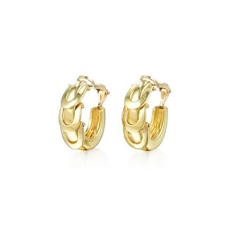 A Pair of Gold Horseshoe Earrings