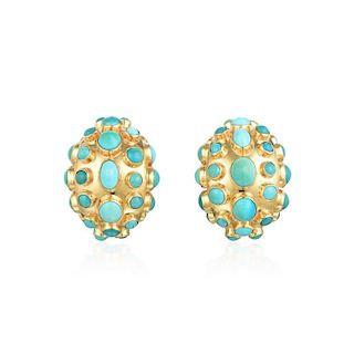 A Pair of Turquoise Earrings