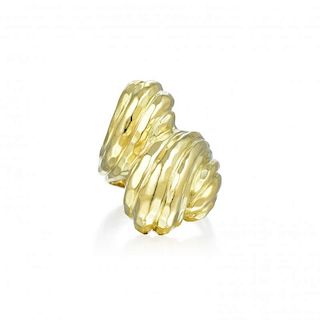 Henry Dunay Gold Crossover Ring