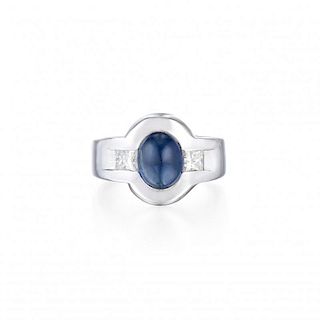 Salavetti Sapphire and Diamond Ring