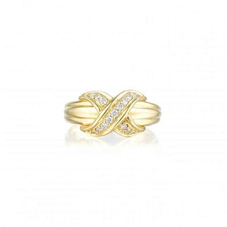 Tiffany & Co. "X" Diamond Ring