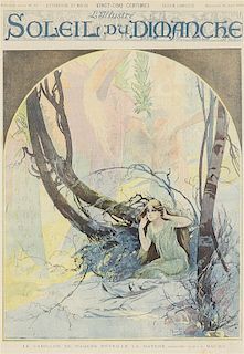 * Alphonse Mucha, (Czech, 1860-1939), Cover for Soleil du Dimanche, March 29, 1896