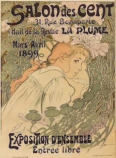 * Firmin Bouisset, (French, 1859-1925), Salon des cent, 1899