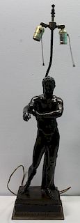 Antique Patinated Bronze Classical Nude Figure
