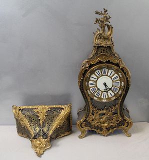 Large and Impressive Antique Boulle Clock on