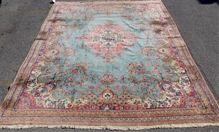 Vintage and Finely Woven Kirman Carpet