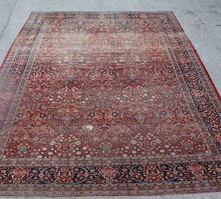 Antique and Finely Woven Sarouk Carpet .