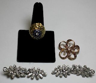 JEWELRY. Assorted Gold and Diamond Jewelry.