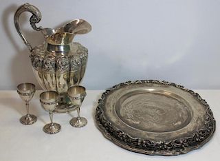 STERLING. Mexican Silver Hollow Ware Grouping.