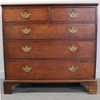 GILLOWS. Signed Mahogany Georgian Style Chest.