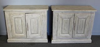Pair of French 2 Door Cabinets