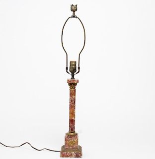 Neoclassical-Style Marble & Ormolu Lamp, Belgium