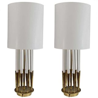 Mid-Century Stiffel Table Lamps, Pair