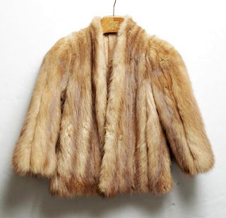 Vintage Stone Marten Fur Jacket, Woman's