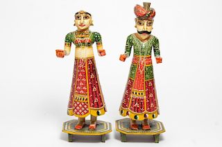 Indian Tanjavur Dolls of Gauri & Shiva, Rajasthan