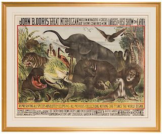 John B. Doris’ Great Inter-Ocean Museum, Menagerie & Circus.