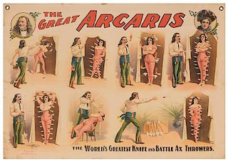 The Great Arcaris. The World’s Greatest Knife and Battle Ax Throwers.