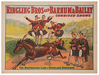 Ringling Brothers and Barnum & Bailey Combined Shows. The MacPherson Clan of Highland Horsemen.
