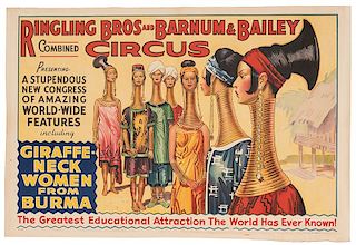 Ringling Brothers and Barnum & Bailey Combined Shows. Giraffe-Neck Women from Burma.