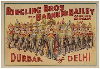 Ringling Brothers and Barnum & Bailey Combined Circus. Durbar of Delhi.