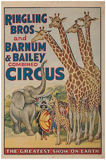 Ringling Brothers and Barnum & Bailey Combined Circus. The Greatest Show on Earth.