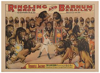 Ringling Brothers and Barnum & Bailey Combined Shows. Terrell Jacobs The Lion King.