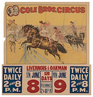 Cole Brothers Circus Hurdle Act.
