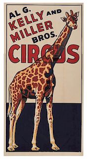 Al. G. Kelly and Miller Bros. Circus. Giraffe.