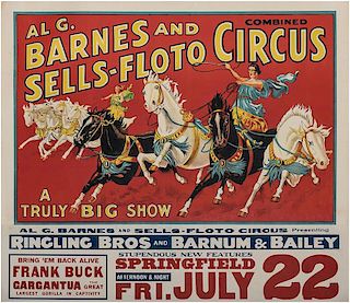 Al G. Barnes and Sells-Floto Circus. A Truly Big Show.
