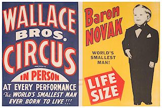 Wallace Bros. Circus Presents Baron Novak.