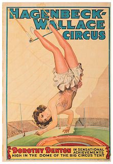 Hagenbeck-Wallace Circus. Dorothy Denton.
