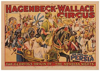 Hagenbeck-Wallace Circus The Pageant of Persia.
