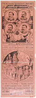 Collection of Ten Circus Broadsides.