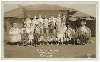 Hagenbeck-Wallace Circus. Cast of Clowns.