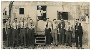 Ringling Brothers and Barnum and Bailey Circus Ticket Wagon Staff. Kansas City, Mo.