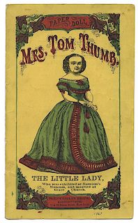 McLoughlin Bros. Paper Dolls of Tom Thumb and Mrs. Tom Thumb.