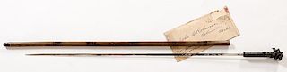 Antique Sword Cane from John Robinson Circus Collection.