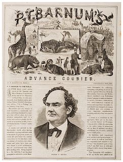 P.T. Barnum’s Advance Courier 1871.