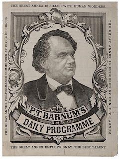 P.T. Barnum’s Daily Programme.