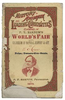 P.T. Barnum’s History of Animals and Leading Curiosities.