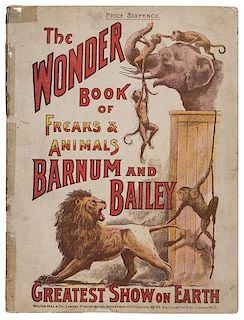 Barnum & Bailey Greatest Show on Earth. Wonder Book of Freaks & Animals.