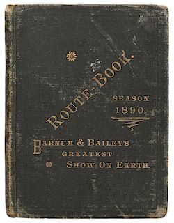 The Barnum & Bailey Official Route Book. Season of 1890.